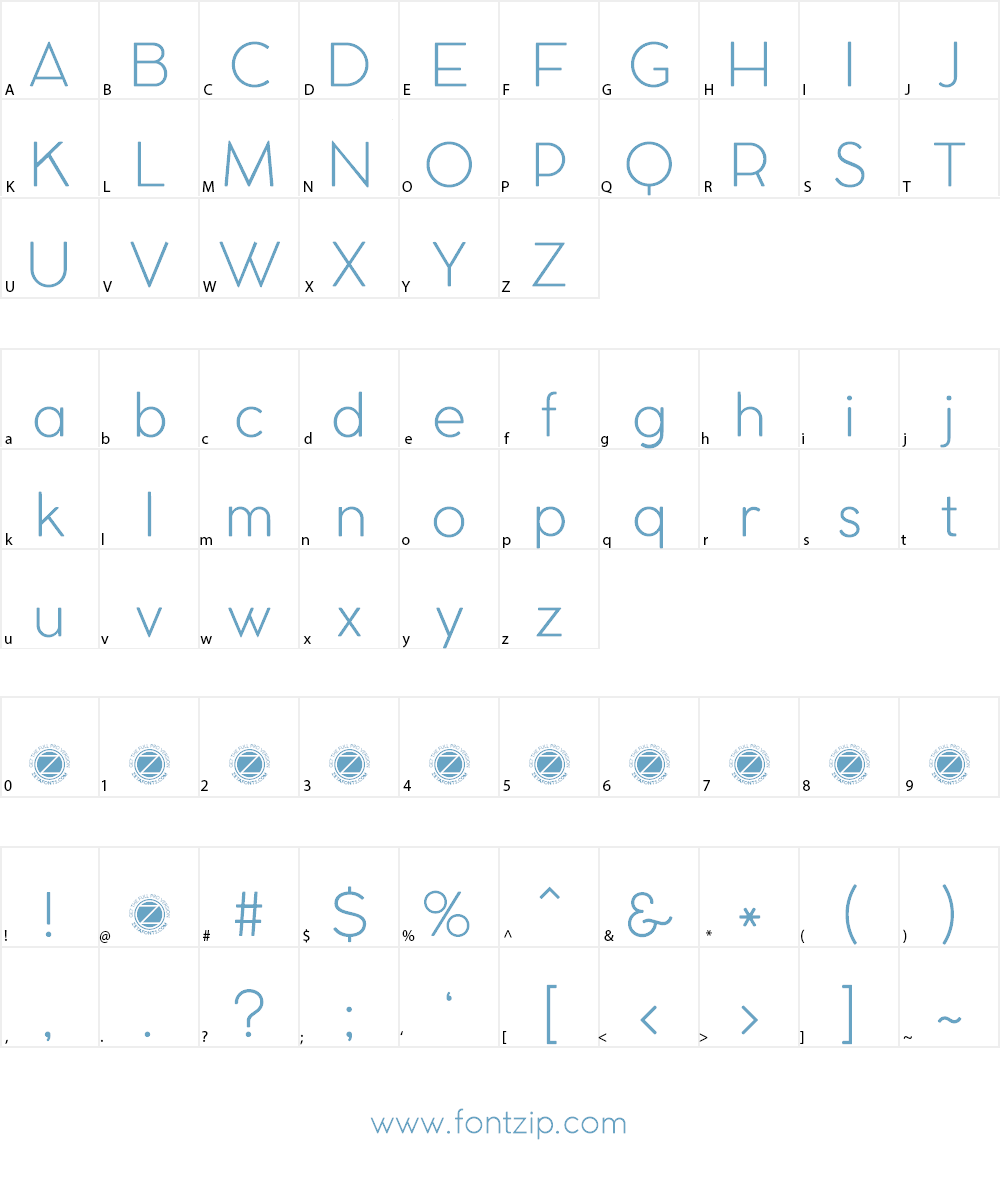 COCOMAT Font Character